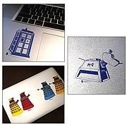 Doctor Who Set 1 Clear Vinyl Sticker 6-Pack